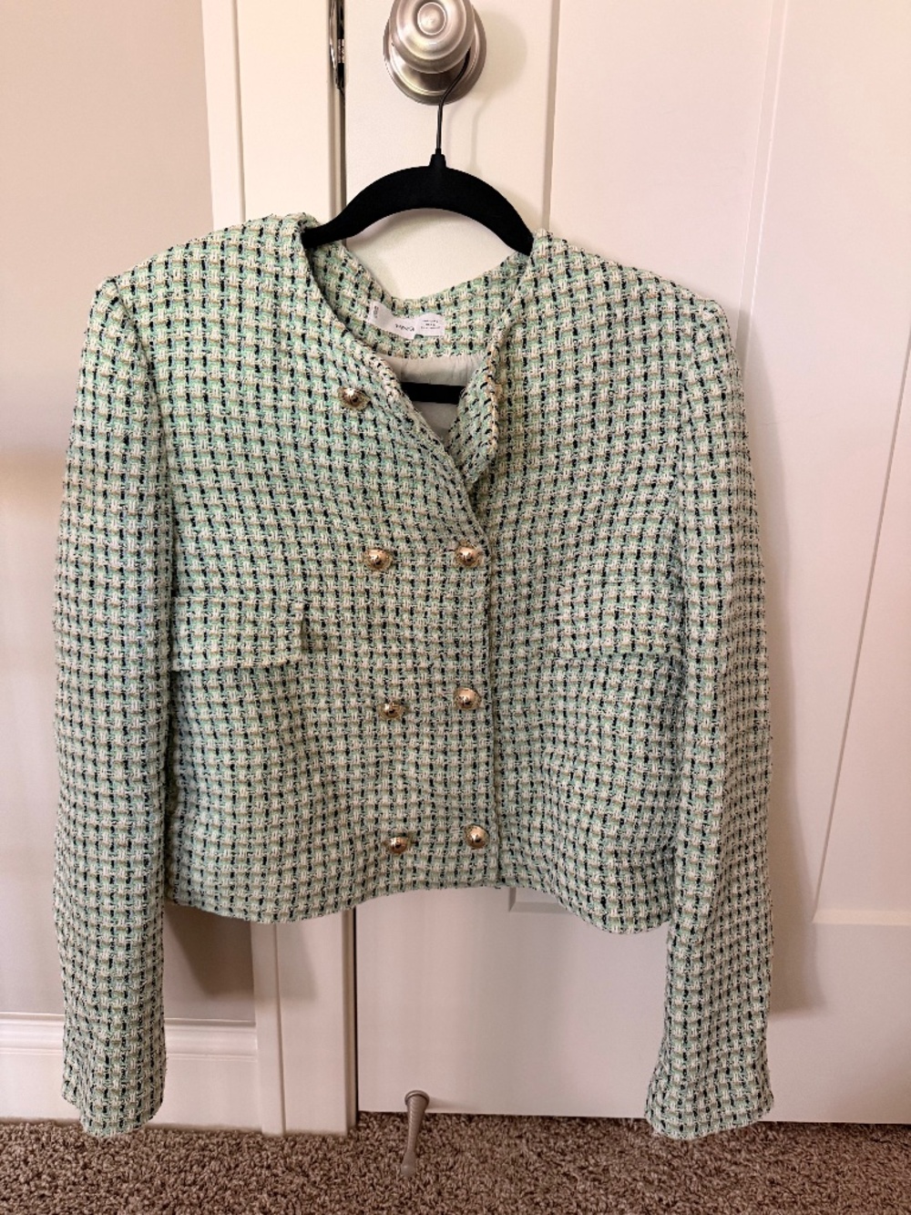 Mango Tweed Blazer | Size Large - Picture 1 of 3